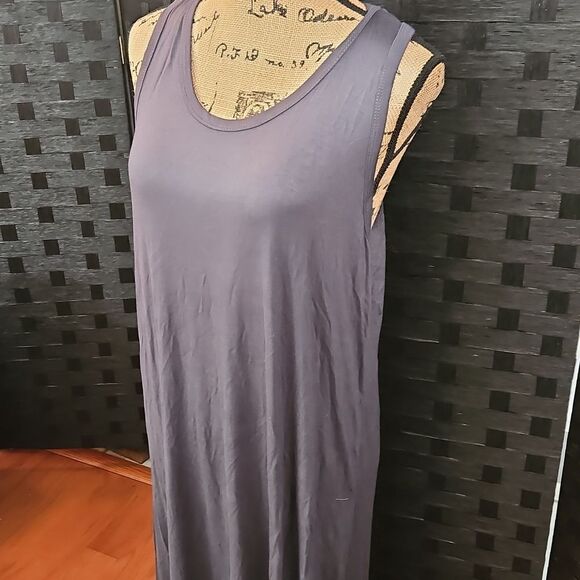 NWT Nic & Lulu Taupe Gray Maxi Dress Size XL - Picture 2 of 10